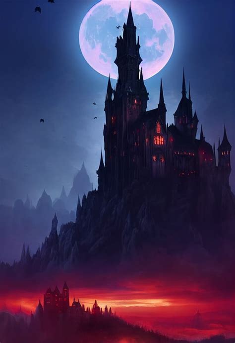 Prompthunt Castlevania Gigantic Gothic Castle Noble Vampire Castle