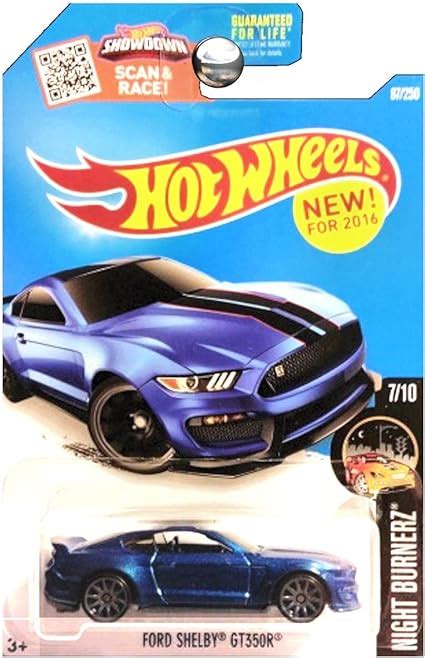Amazon Hot Wheels Night Burnerz Ford Shelby GT R Blue Toys Games