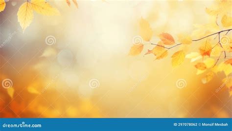 Fall Into Autumn Bliss A Stunning Leaves And Trees Background Stock Illustration Illustration