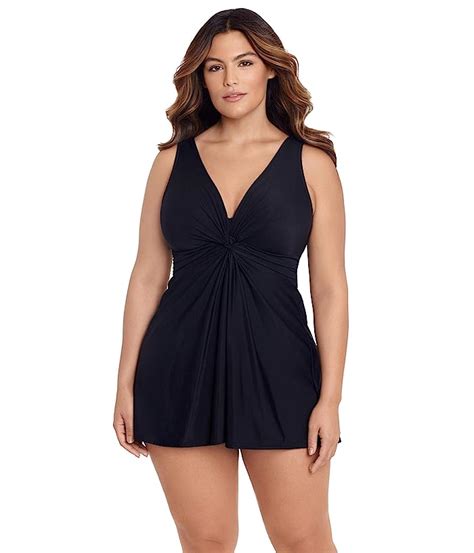 Miraclesuit Plus Size Solid Marais One Piece Swimdress International