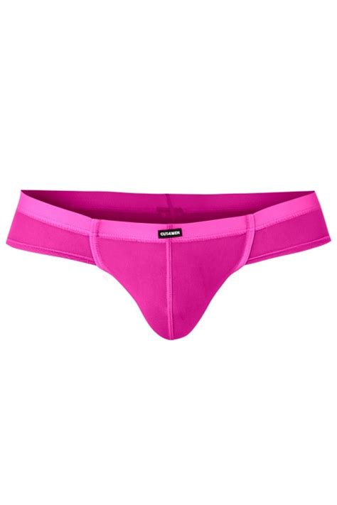 Hot Pink Mesh Hybrid Cheeky Brief C Mspx Glow S C M S