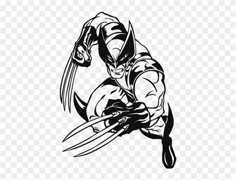 600 X 600 24 - Wolverine Black And White Cartoon, HD Png Download ...