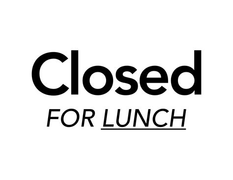 Free Printable Out To Lunch Sign Templates Pdf Word