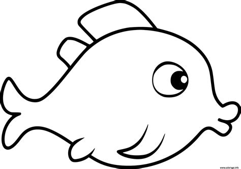 Coloriage poisson avril facile - JeColorie.com