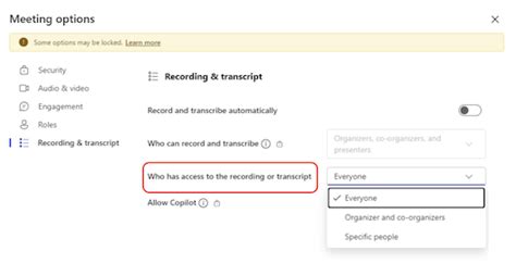 Personalizar O Acesso A Grava Es Ou Transcri Es De Reuni Es No