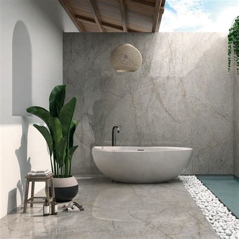 Porcelain Stoneware Stone Slab Mystic Arklam Cladding Bathroom