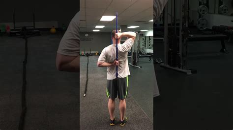 Dowel Shoulder Internal Rotation Stretch Youtube