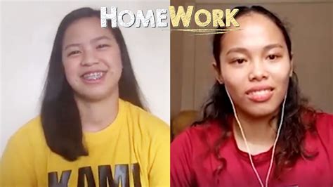 UAAP Rising Stars Eya Laure And Ja Lana For Homework The Score YouTube