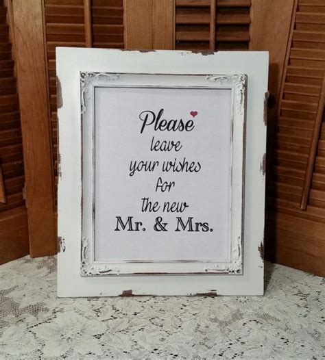 Wedding Advice Wishes Sign Printable Diy Wedding Card Box Wishing