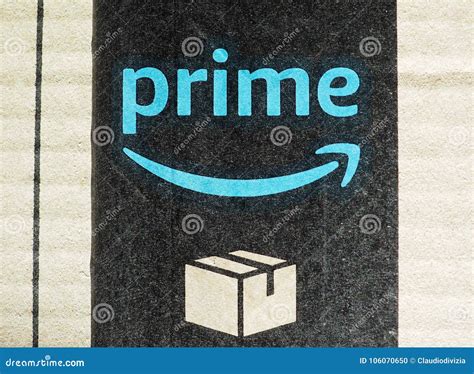 Amazon Prime Label Editorial Image Image Of American 106070650