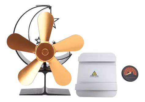 Ventilador De Estufa Golden De Aspas Alimentado Por Calor Cuotas