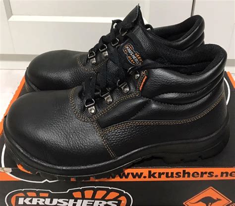 Krushers Men Safety Boots Steel Toe Cap Mens Fashion Footwear