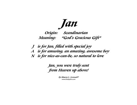 meaning  january
