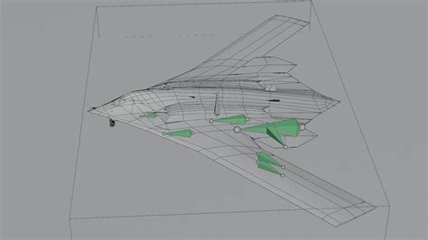 Xian H-20 Stealth Bomber 3D Model by NETRUNNER_pl