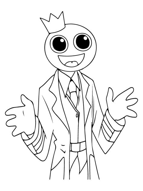 Hungry Rainbow Friends Roblox Coloring Page Free Printable Coloring