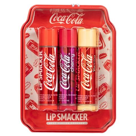 Coca Cola Lip Balm Tin Trio Lip Smacker