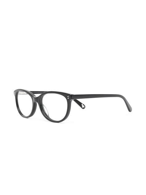 Stella Mccartney Eyewear Curved Rectangle Glasses Farfetch