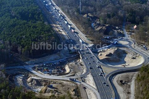 Ferch Von Oben Baustelle An Der Verkehrsf Hrung An Der