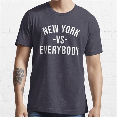 New York Vs Everybody T Shirt By Fdny Redbubble