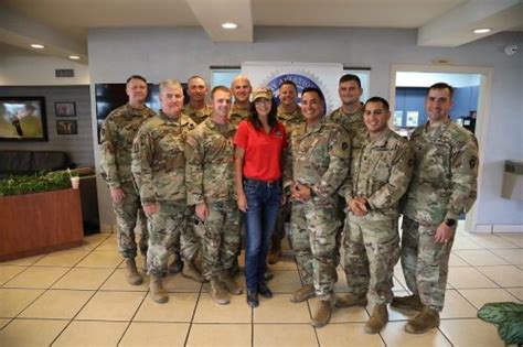 Noem Visits South Dakota National Guard Soldiers Deployed To U S