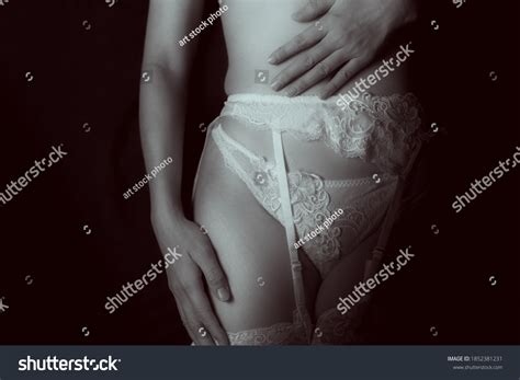 Woman Lingerie Black White Nudity Sexy Stock Photo 1852381231 Shutterstock