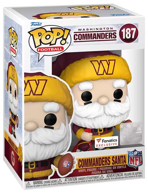 Figurine Pop NFL 197 pas cher Père Noël Commanders