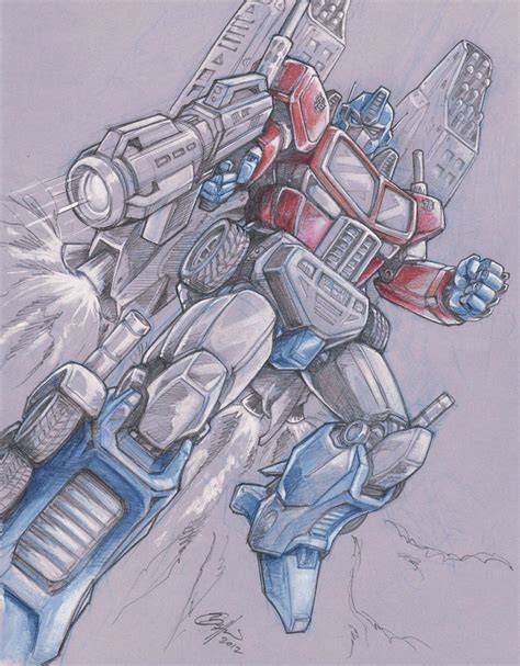 Optimus Prime sketch commission by Oshouki on DeviantArt