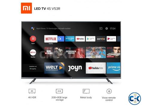 Xiaomi Mi P1 L55M6-6ARG 55-Inch Smart Android 4K TV Netflix | ClickBD