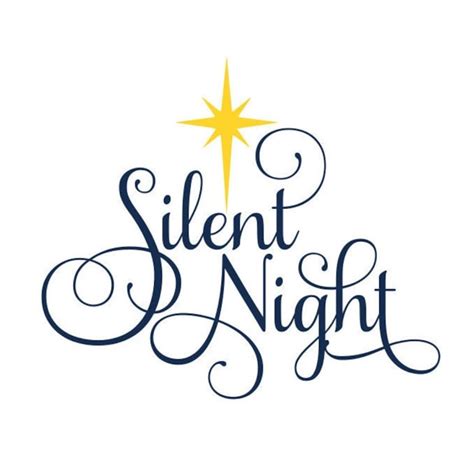 Silent Night SVG Holy Night SVG Christmas Sign SVG Digita Inspire