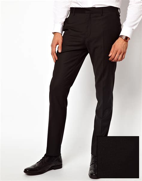 Asos River Island Skinny Fit Suit Pants In Black For Men Lyst