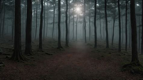 Premium AI Image | scary forest halloween background