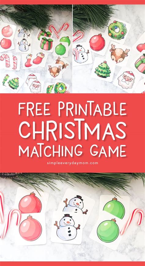 Printable Christmas Matching Game