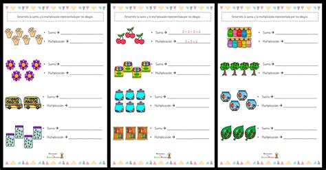 Relaci N Entre Suma Y Multiplicaci N Con Pistas Visuales