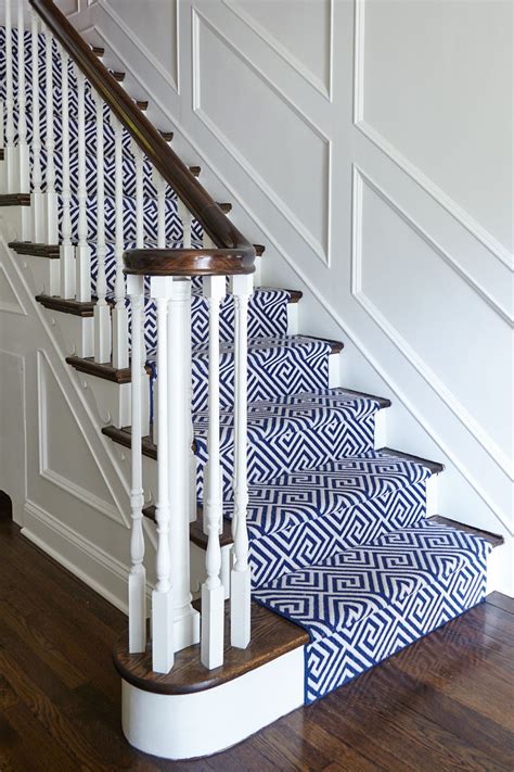 Navy And White Geometric Runner By Stark Carpet For This Classic 1920s