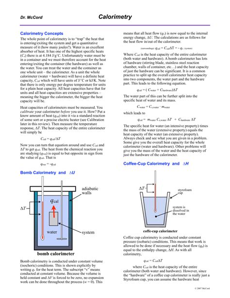 Coffee Cup Calorimeter Diagram