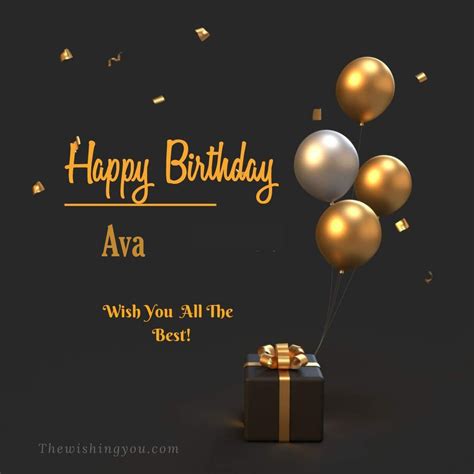 100+ HD Happy Birthday Ava Cake Images And Shayari