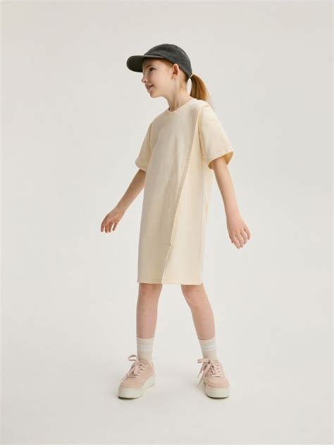 Pamučna haljina boja nude RESERVED X X