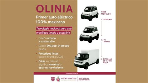 Olinia La Nueva Era De Los Mini Veh Culos El Ctricos Hechos En M Xico