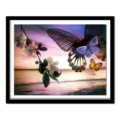 100 Full 5D Diy Daimond Painting Butterflies 3D Diamond Painting Round