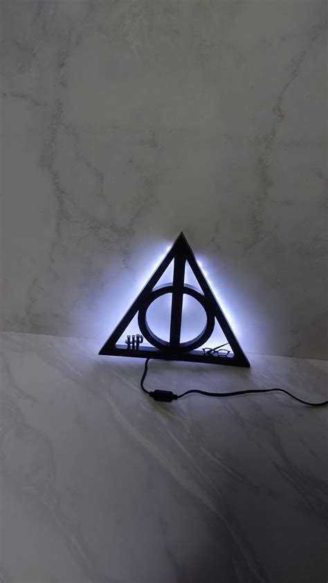 Stl File Harry Potter And The Deathly Hallows Wall Lamp・3d Print Object