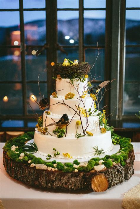 Woodland Inspired Wedding Cake