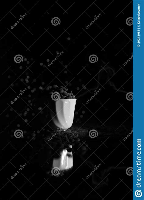 Black and White Coffee Photo Stock Photo - Image of photograph, monochrome: 262439814