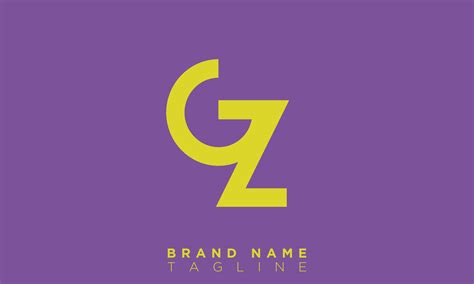 Alphabet Letters Initials Monogram Logo GZ ZG G And Z 9889952 Vector