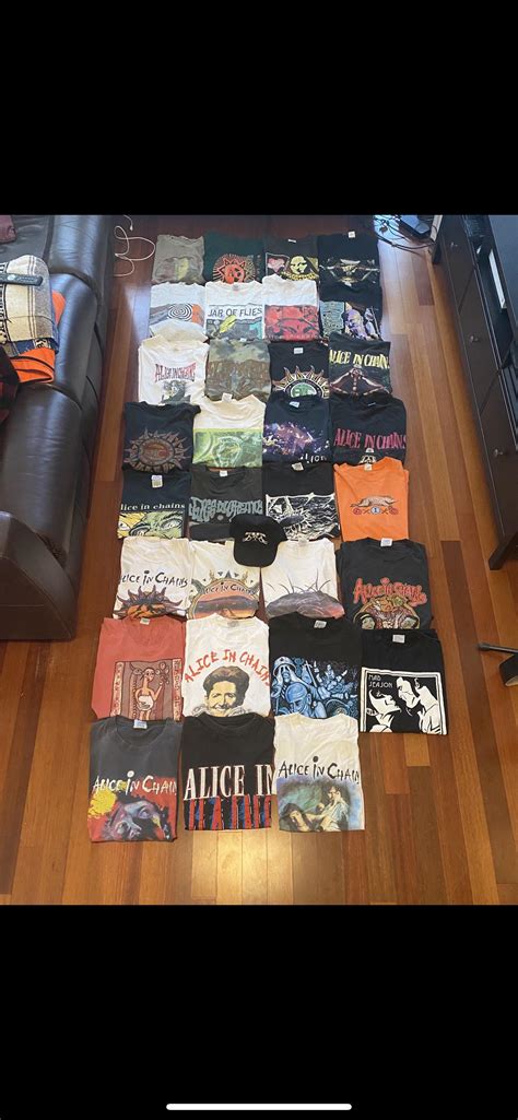 Current Alice in chains merch collection , what old shirts do you guys ...