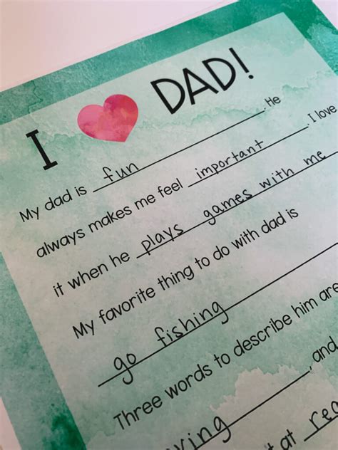 Father S Day Letter Free Printable Teaching Mama