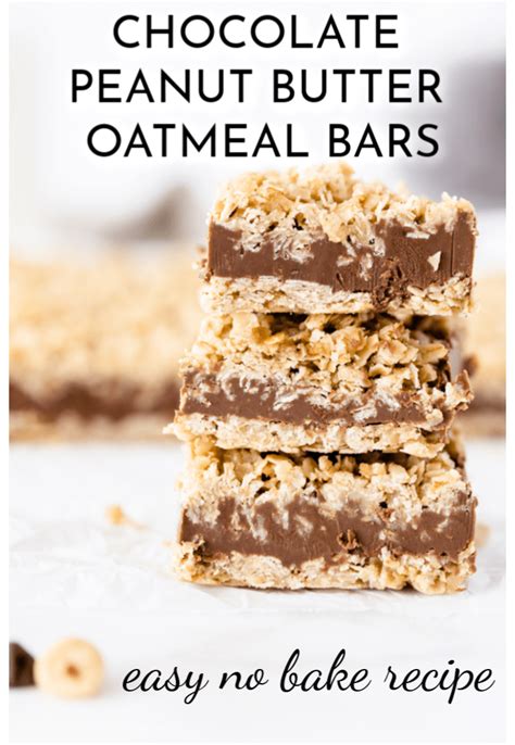 Easiest Way To Prepare Perfect No Bake Chocolate Oatmeal Bars With Peanut Butter Prudent Penny