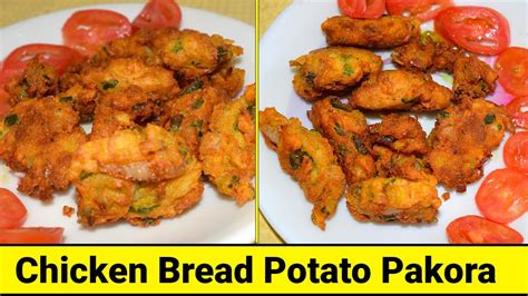 Chicken Bread Potato Pakora Recipe Ramadan Special By Tarka