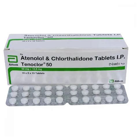 Tenolol 50 Atenolol Chlorthalidone Atenolol And Chlorthalidone Tablets