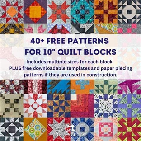 50 Free Patterns For 10 Inch Quilt Blocks Let S Bust Some Stash