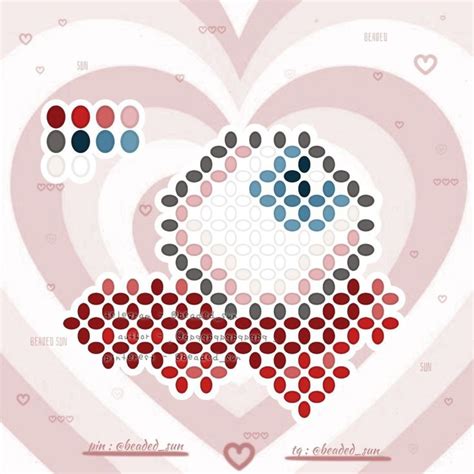 An Image Of A Heart Made Out Of Circles And Dots On A Pink Background